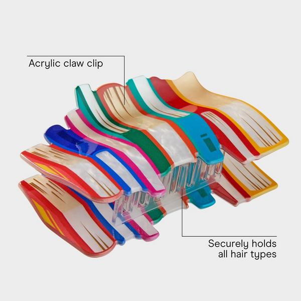 Conair Accessories Stacked Notebooks Acrylic Claw Clip #4