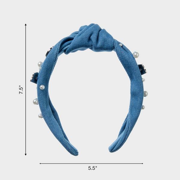 Conair Accessories Denim School Charm Twist Headband #3