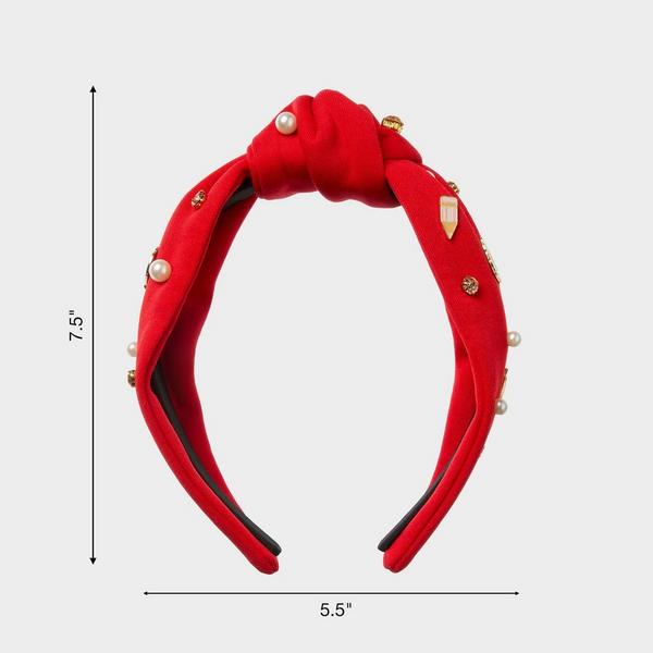 Conair Accessories Red Headband with Novelty Charms #3