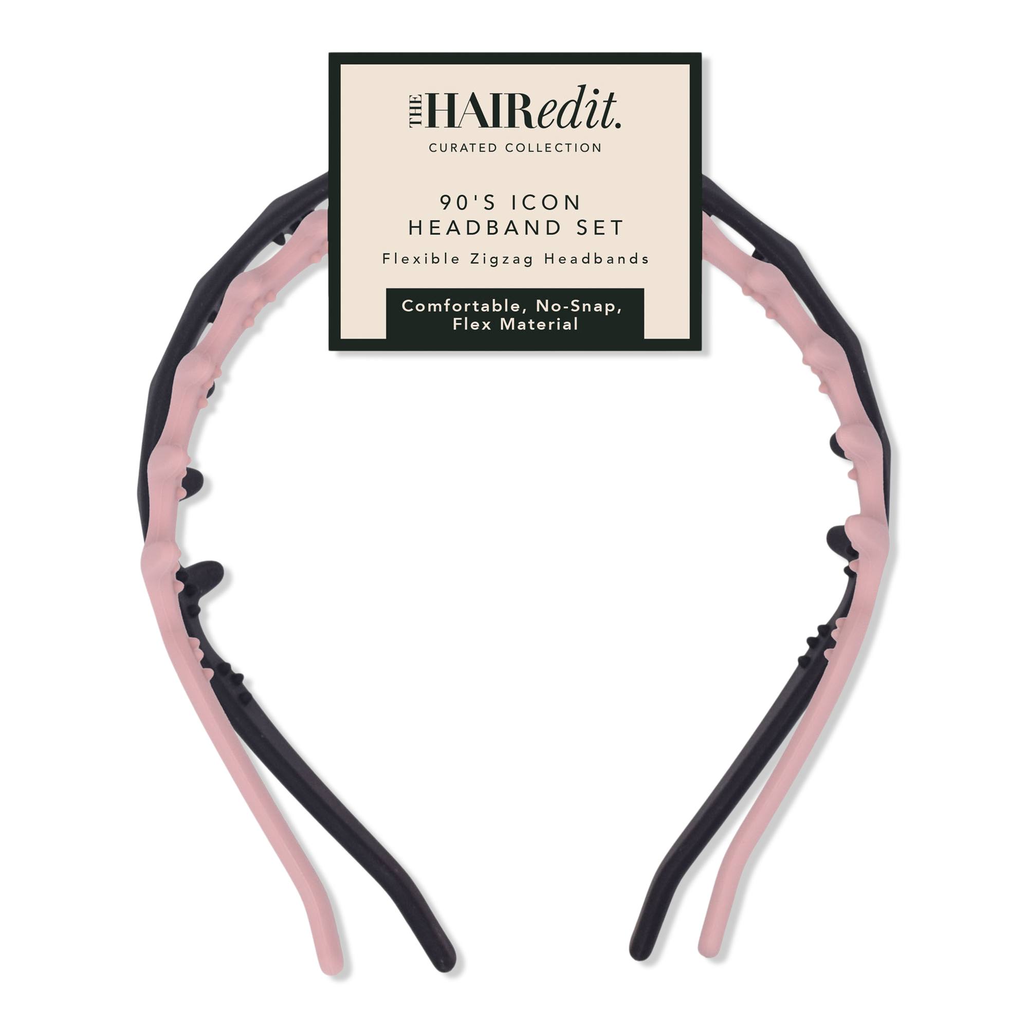 The Hair Edit 90's Icon Flexible Zig Zag Headband Set #1
