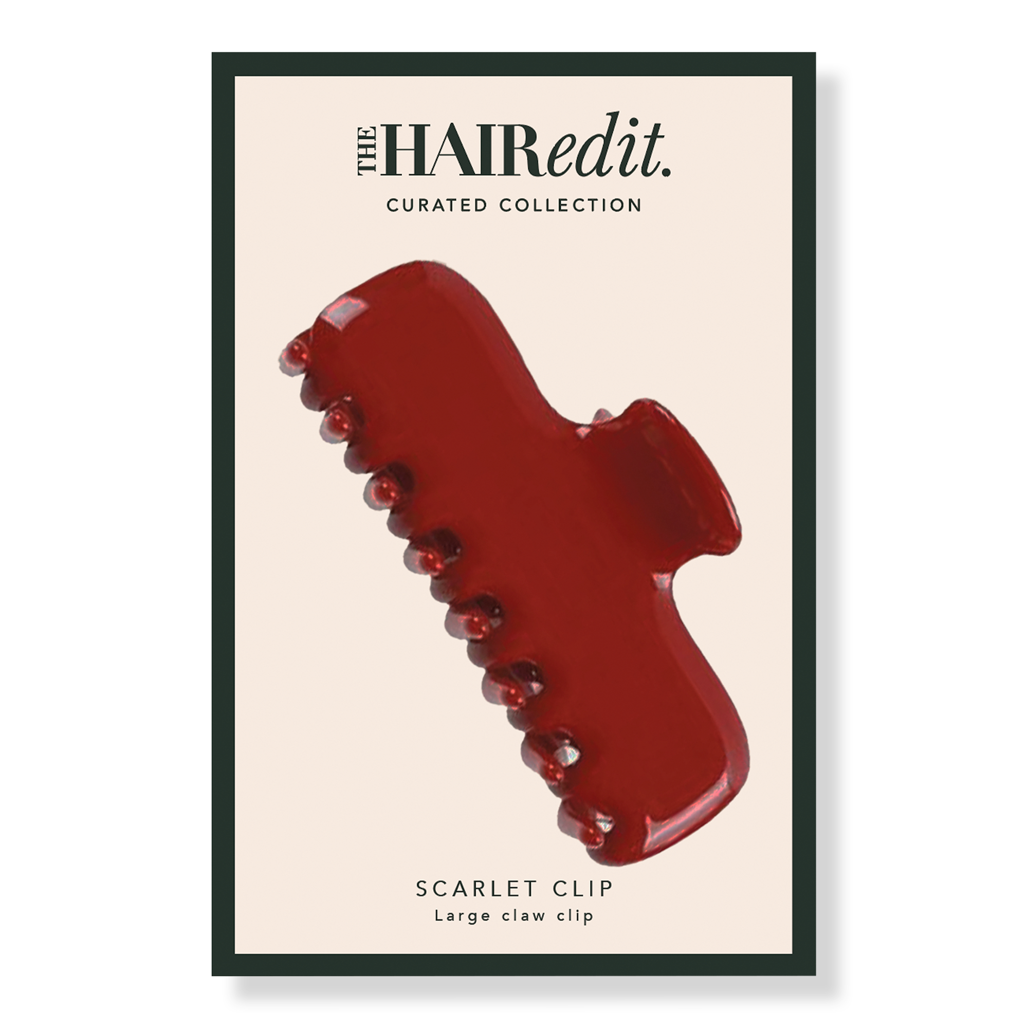 The Hair Edit Scarlet Red Claw Clip #1