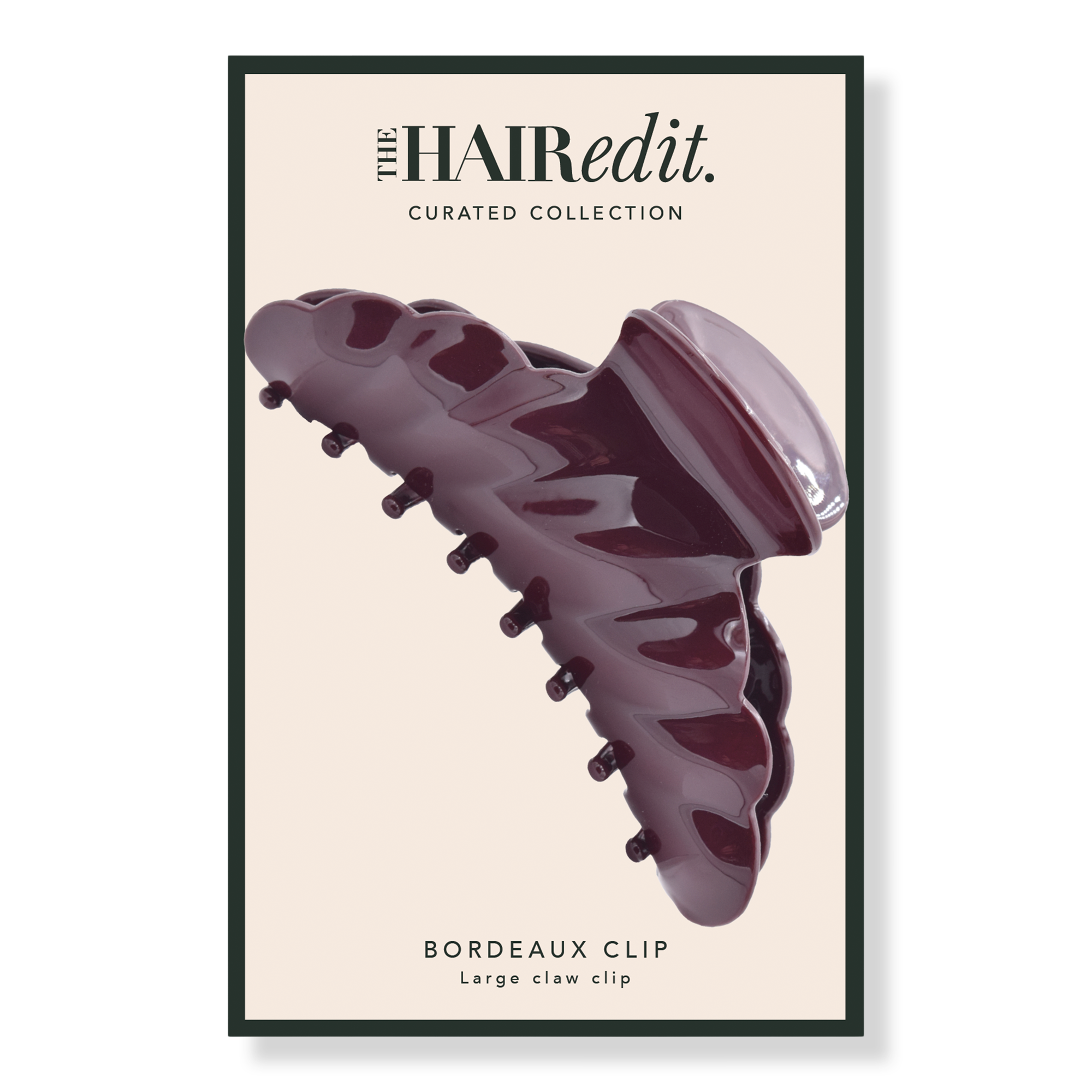 The Hair Edit Bordeaux Burgundy Claw Clip #1