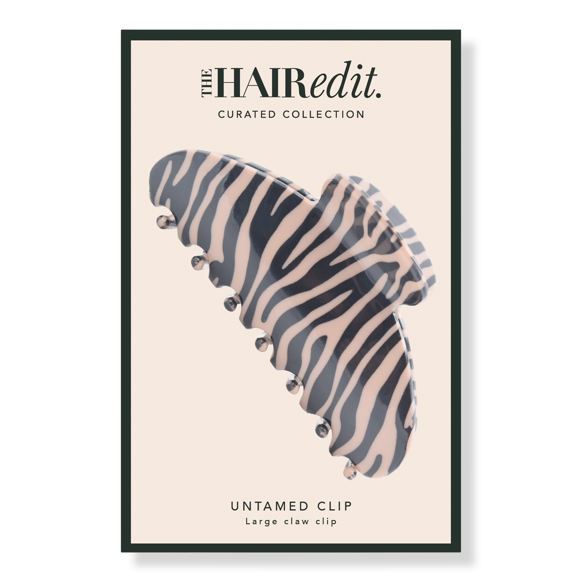 The Hair Edit Untamed Zebra Claw Clip #1