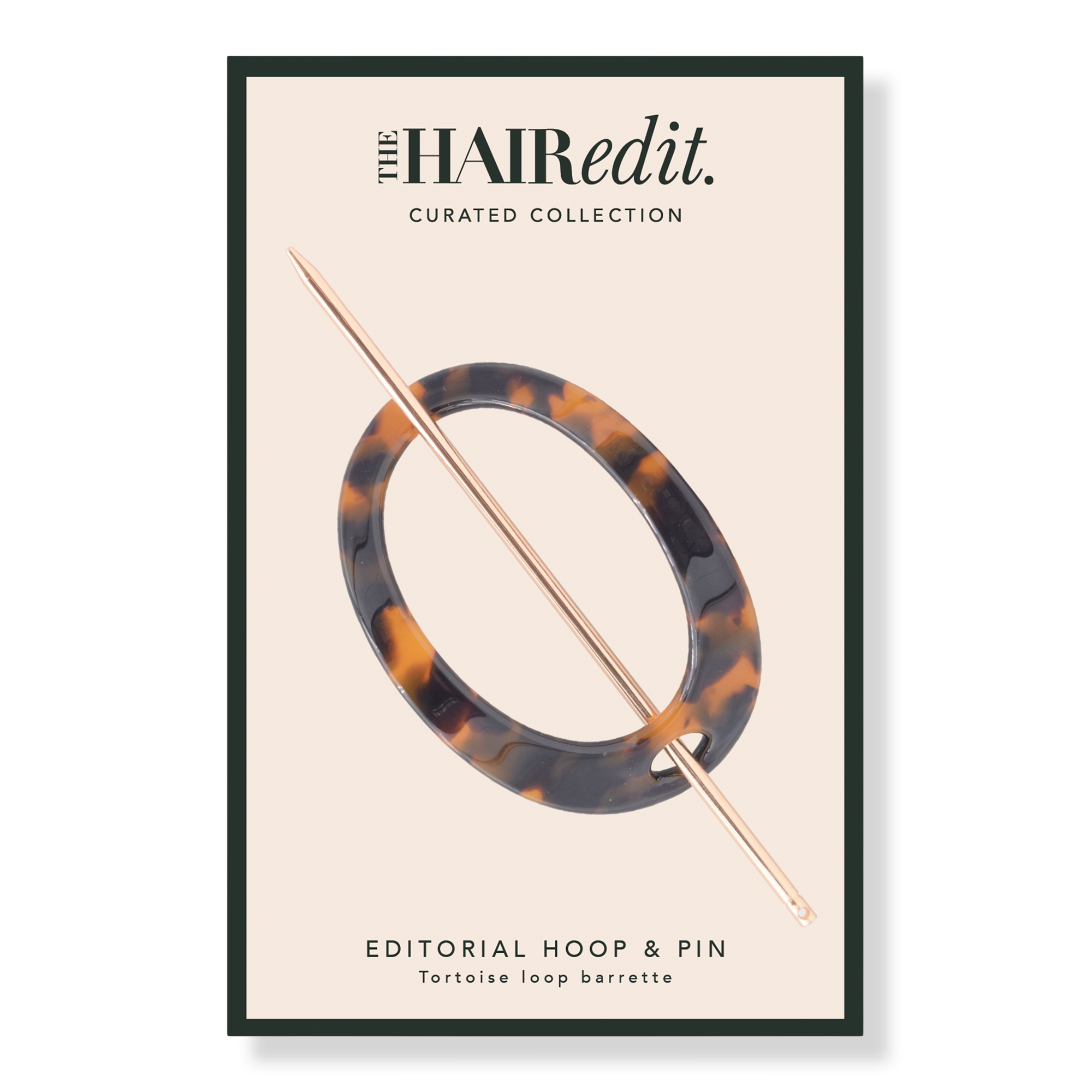 The Hair Edit Editorial Hoop & Pin Tortoise Barrette #1