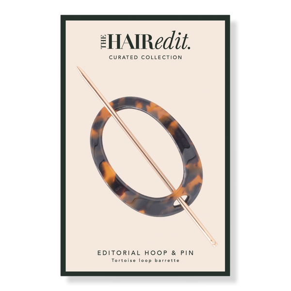 The Hair Edit Editorial Hoop & Pin Tortoise Barrette #1