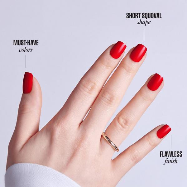 Kiss Core Color Short Squoval Press On Nails #4