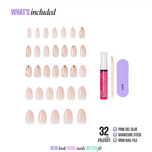 Kiss Core Design Medium Almond Press On Nails #2