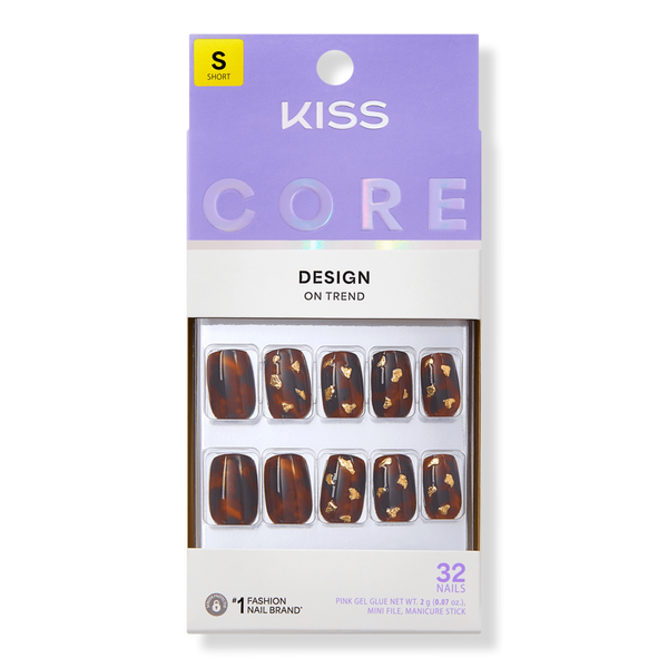 Kiss Core Design Short Squoval Press On Nails, Your Time #1