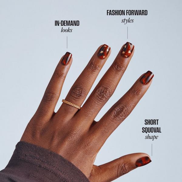 Kiss Core Design Short Squoval Press On Nails, Your Time #4