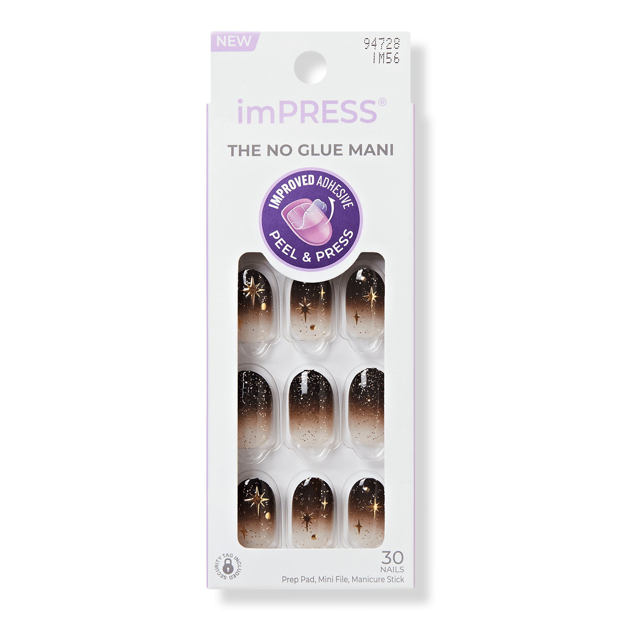 Kiss Impress Design Short Oval Press On Nails, Corporate Girl #1