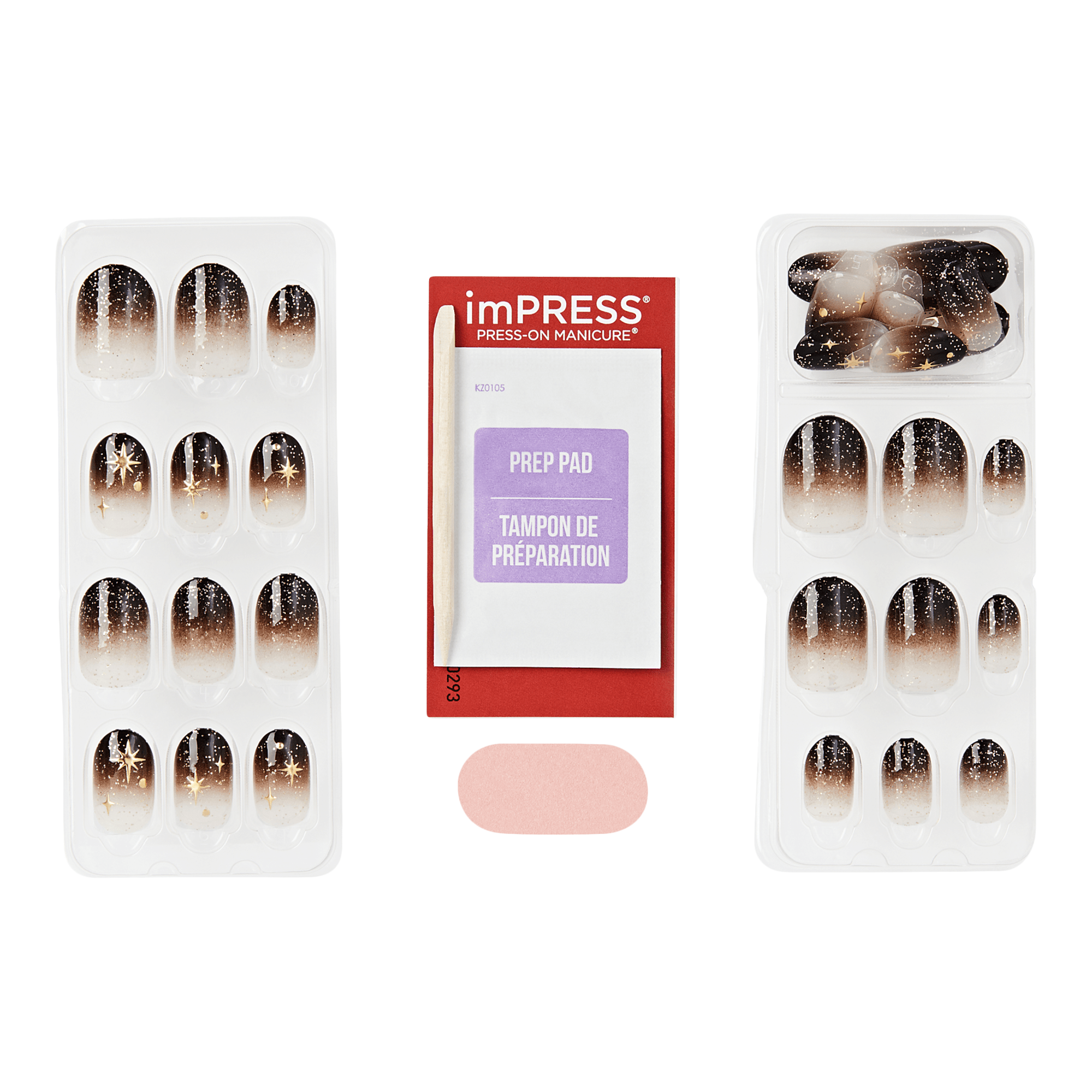 Накладные ногти Kiss Impress Design, короткая овальная форма, Corporate Girl — фото 2