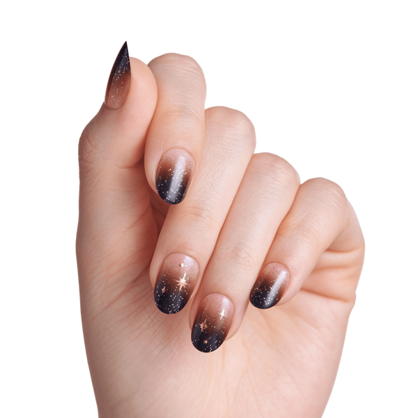 Kiss Impress Design Short Oval Press On Nails, Corporate Girl #4