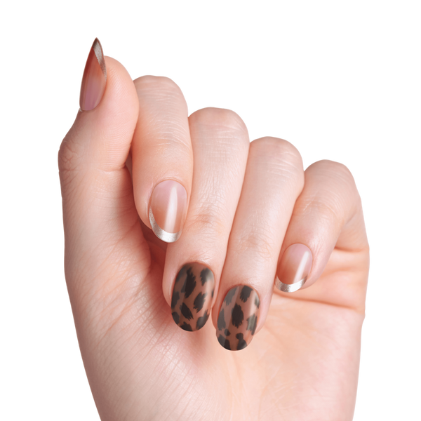 Kiss Impress French Design Short Oval Press On Nails #4