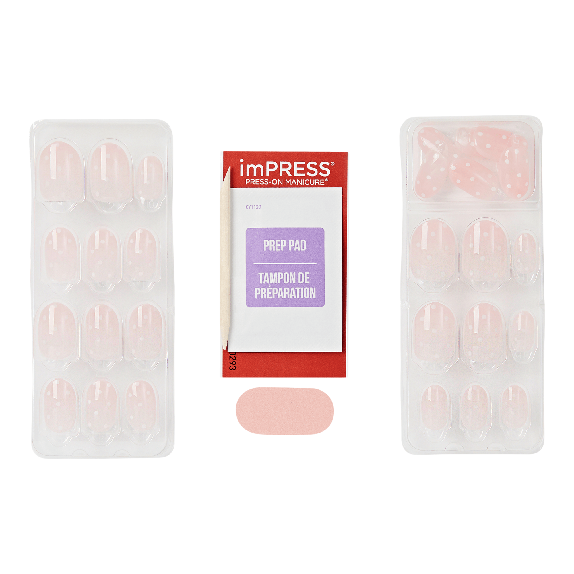Накладные ногти Kiss Impress Design, короткая овальная форма, Everice — фото 2