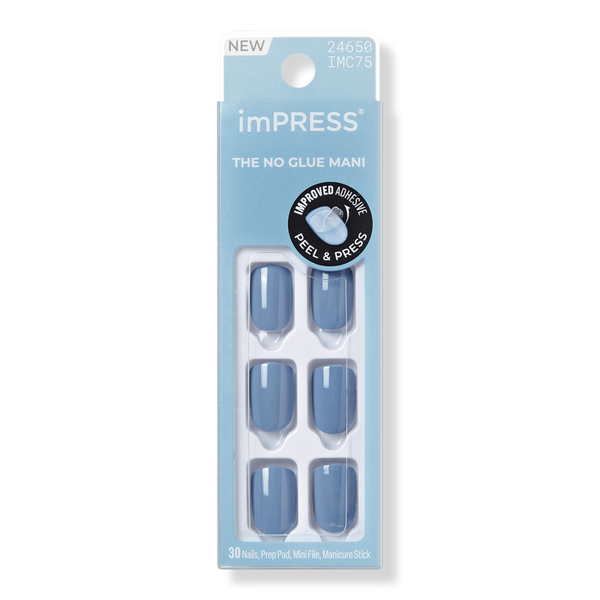 Kiss Impress Color Short Squoval Press On Nails #1