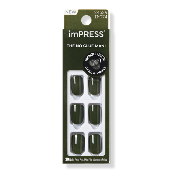 Kiss Impress Color Short Squoval Press On Nails #1