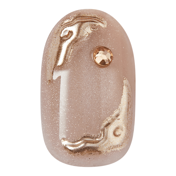Kiss Impress Premium Short Oval Press On Nails, Over The Top #3