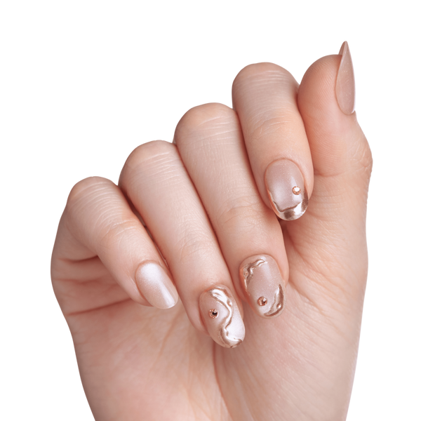 Kiss Impress Premium Short Oval Press On Nails, Over The Top #4