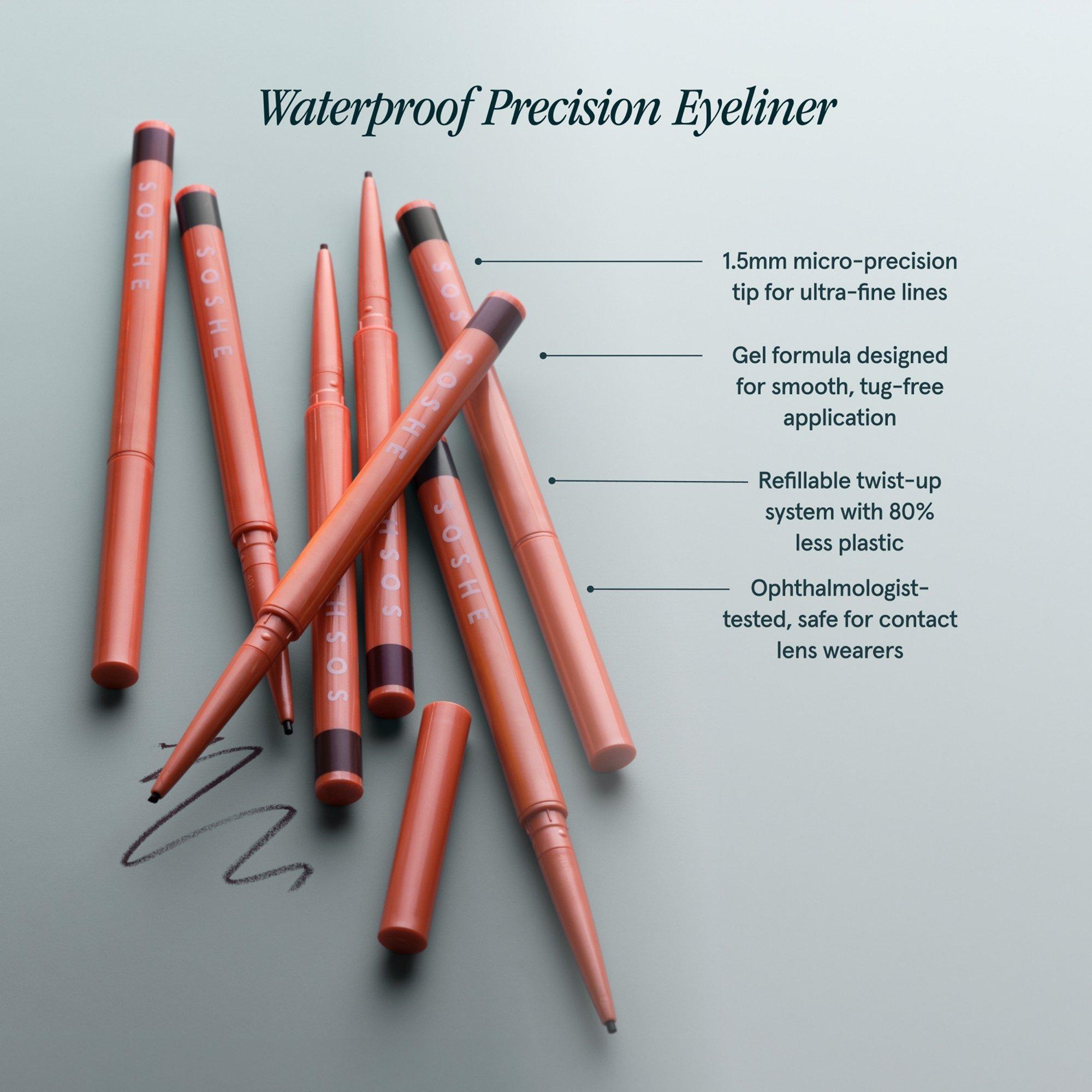 Водостойкая подводка для глаз Soshe Beauty Precision, цвет: Checkmate — фото 3