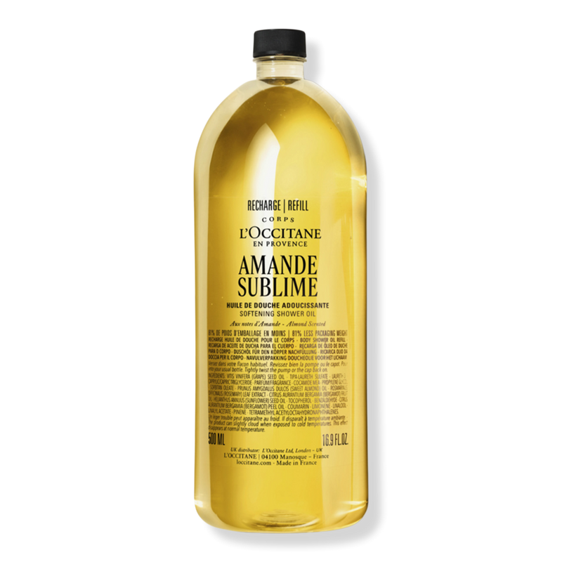 L'Occitane - 16.9 oz Refill Almond Softening Shower Oil | Ulta Beauty