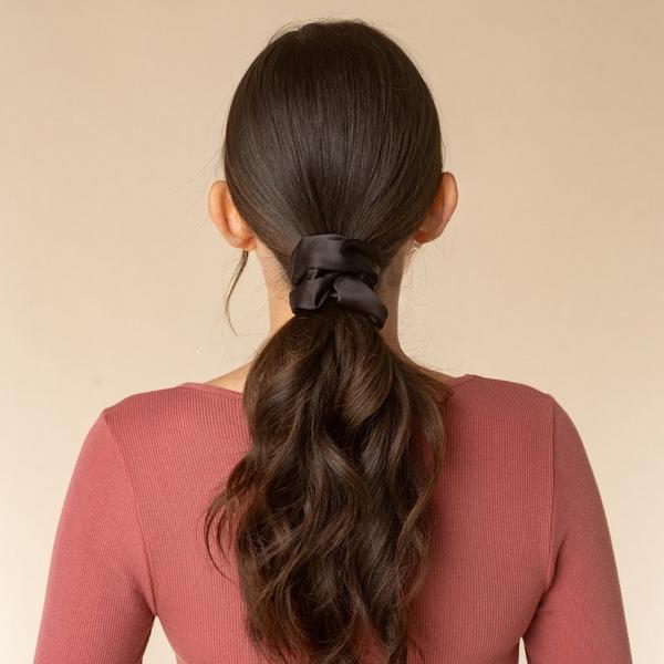 Kitsch Metallic Mesh and Recycled Fabric Satin Scrunchies Set #7