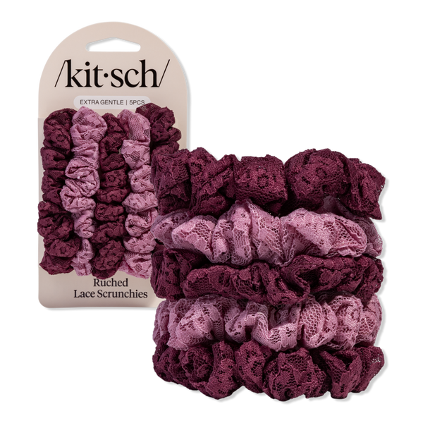 Kitsch Ruched Lace Scrunchies Set #1