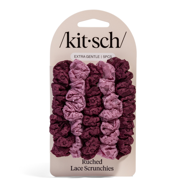 Kitsch Ruched Lace Scrunchies Set #2