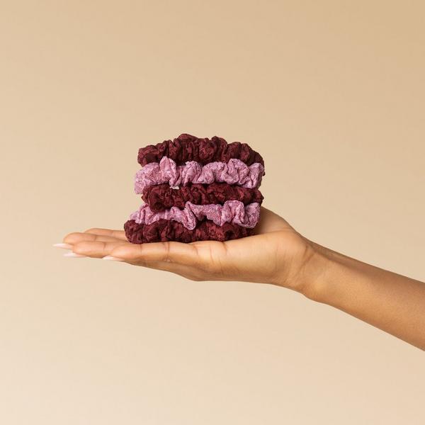 Kitsch Ruched Lace Scrunchies Set #5