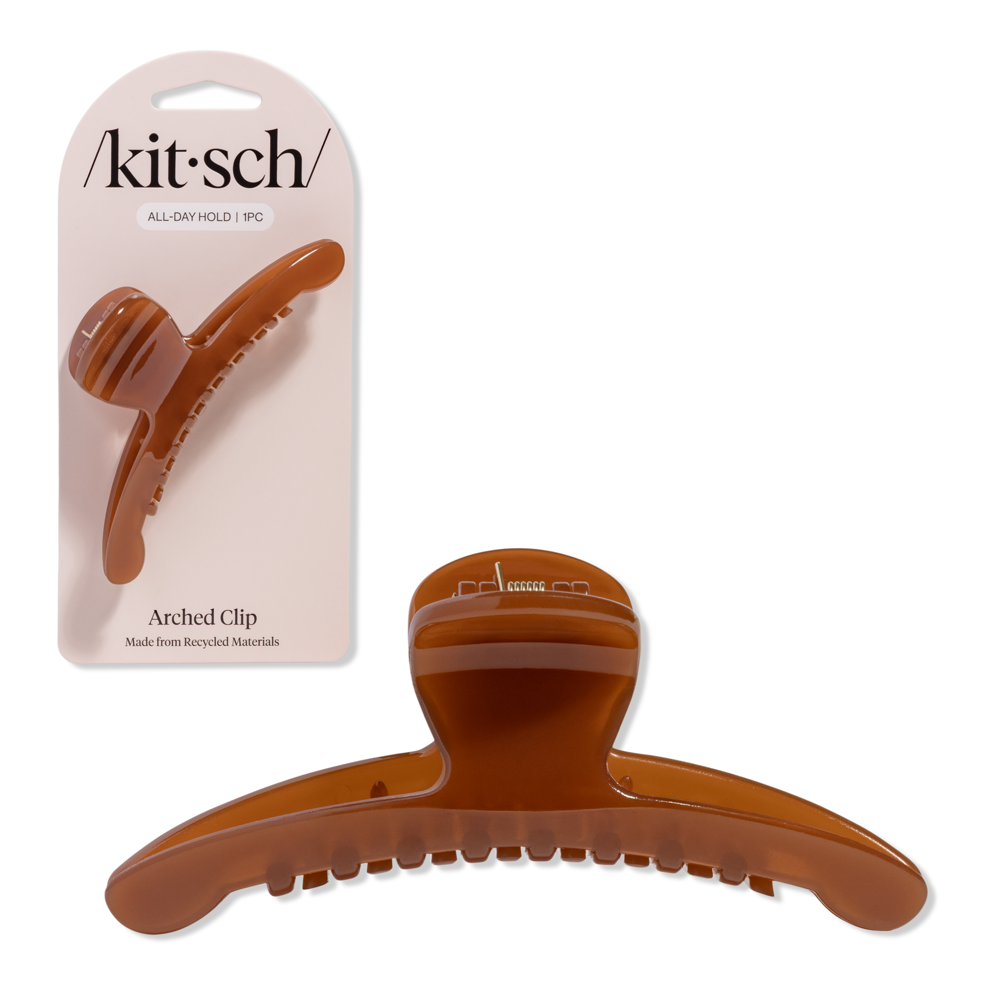 Kitsch Recycled Plastic Large Arched Clip #1