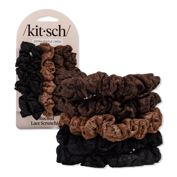 Kitsch Ruched Lace Scrunchies Set #1