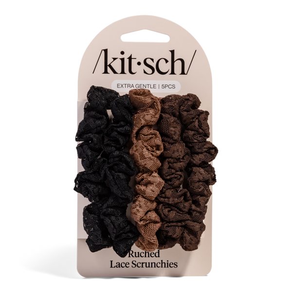 Kitsch Ruched Lace Scrunchies Set #2
