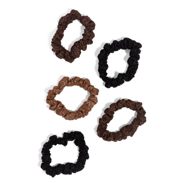Kitsch Ruched Lace Scrunchies Set #3
