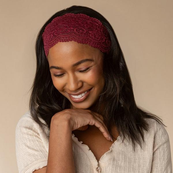 Kitsch Wide Lace Elastic Headbands Set #7