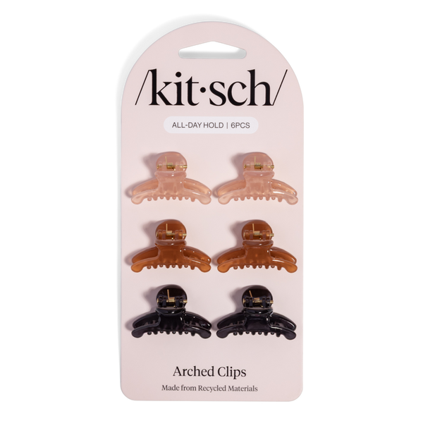 Kitsch Recycled Plastic Mini Arched Clips Set #2