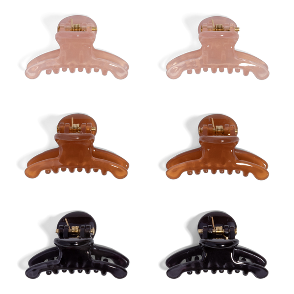 Kitsch Recycled Plastic Mini Arched Clips Set #3