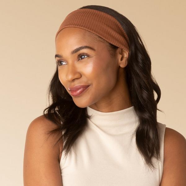 Kitsch Recycled Fabric Ribbed Elastic Headbands Set #5