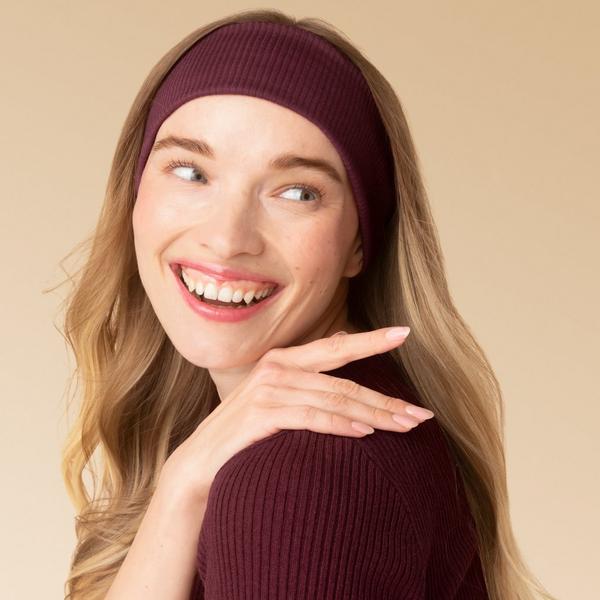 Kitsch Recycled Fabric Ribbed Elastic Headbands Set #4
