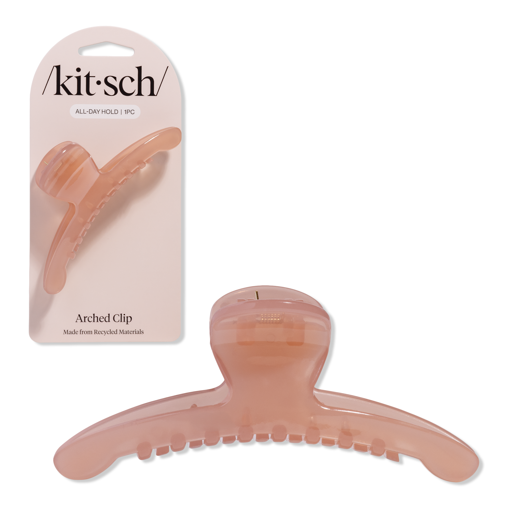 Kitsch Recycled Plastic Large Arched Clip #1