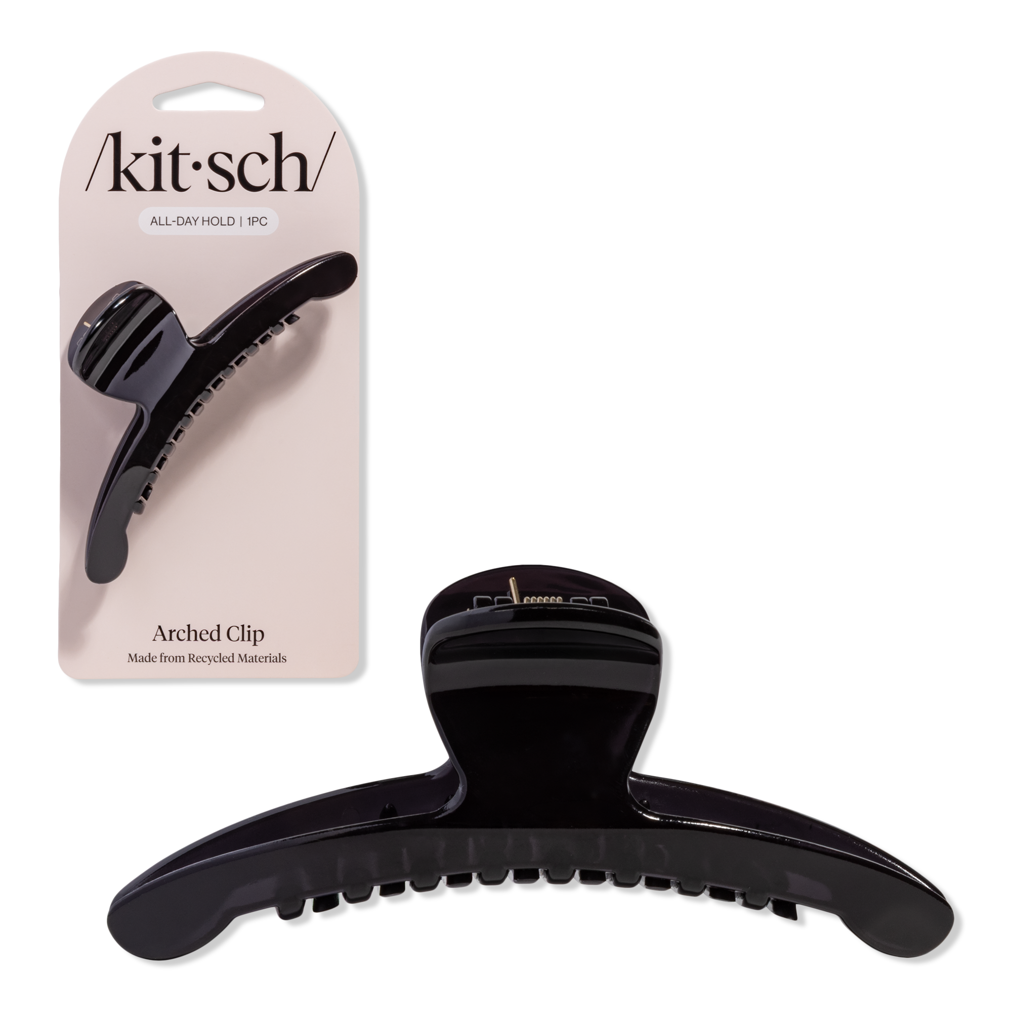 Kitsch Recycled Plastic Large Arched Clip #1