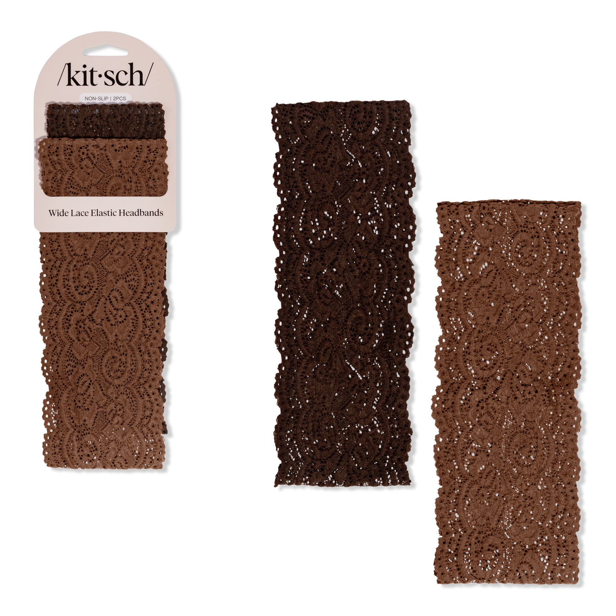 Kitsch Wide Lace Elastic Headbands Set #1