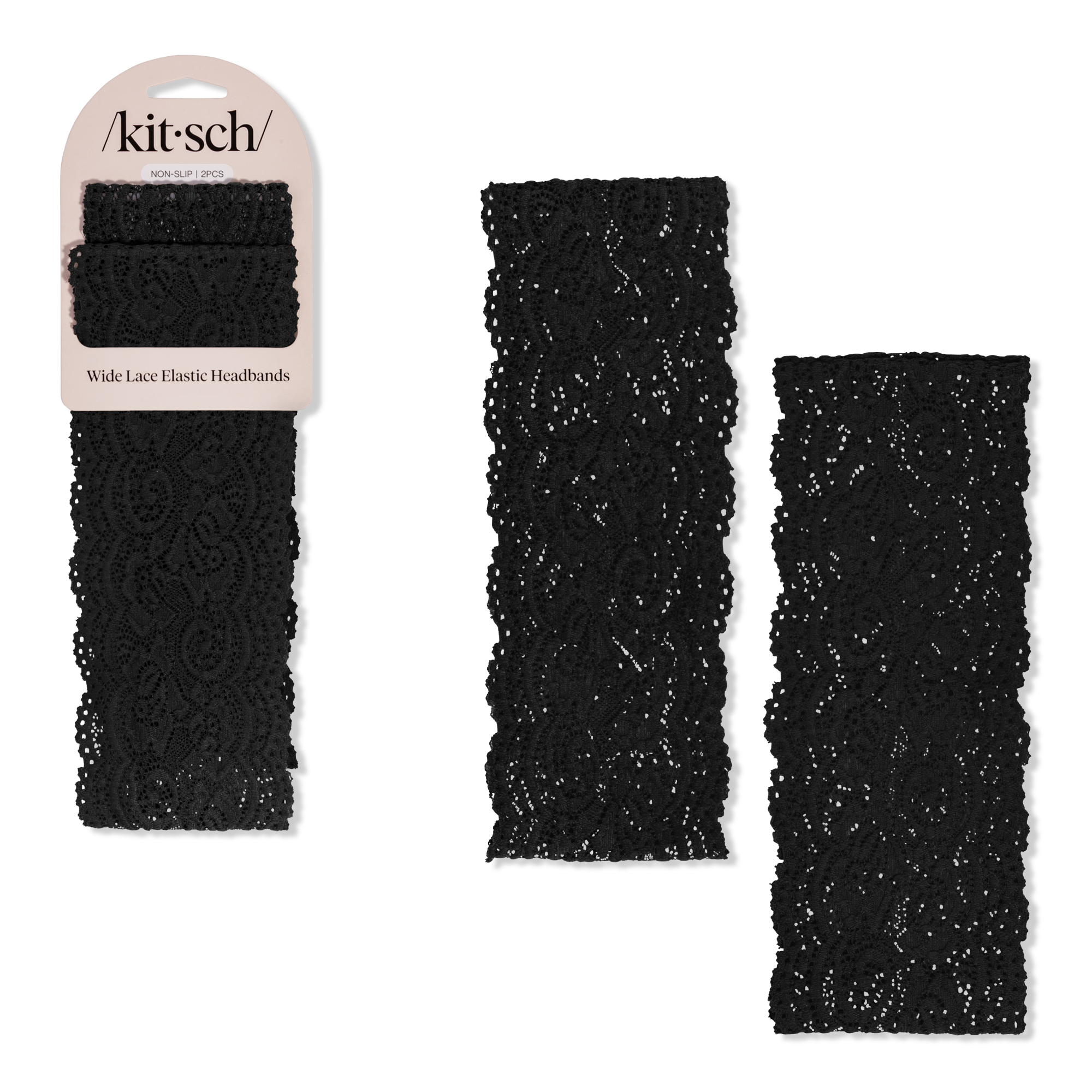 Kitsch Wide Lace Elastic Headbands Set #1