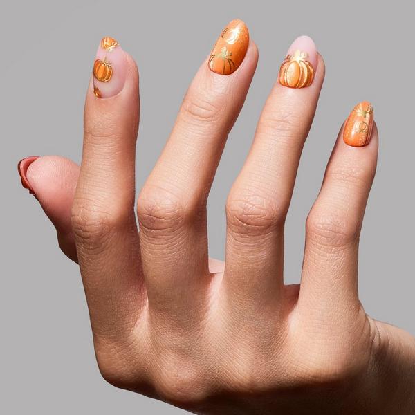 Glamnetic Golden Gourds Press-On Nails #5