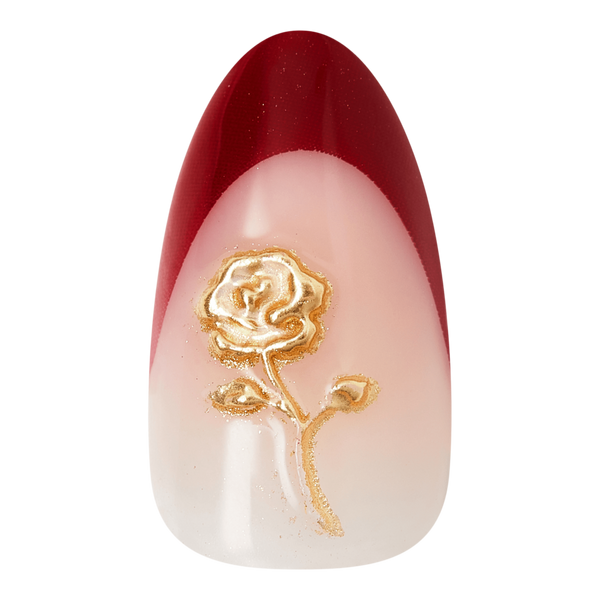 Kiss Glam Jeweled Medium Almond Press On Nails, Weekends #3