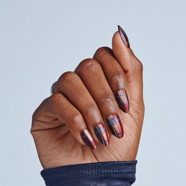 Kiss Glam Embellished Medium Almond Press On Nails, Mirror #5
