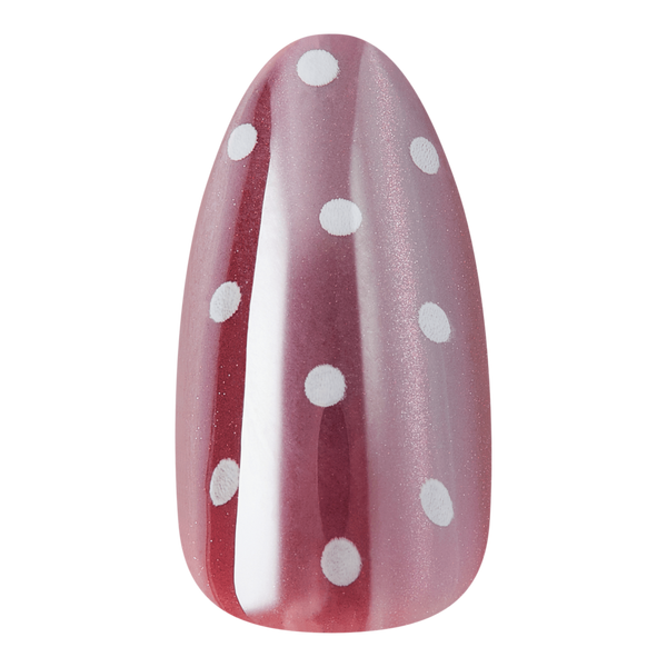 Kiss Glam Embellished Medium Almond Press On Nails, Velvet Noir #3