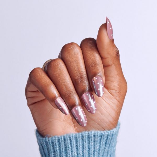Kiss Glam Embellished Medium Almond Press On Nails, Velvet Noir #5
