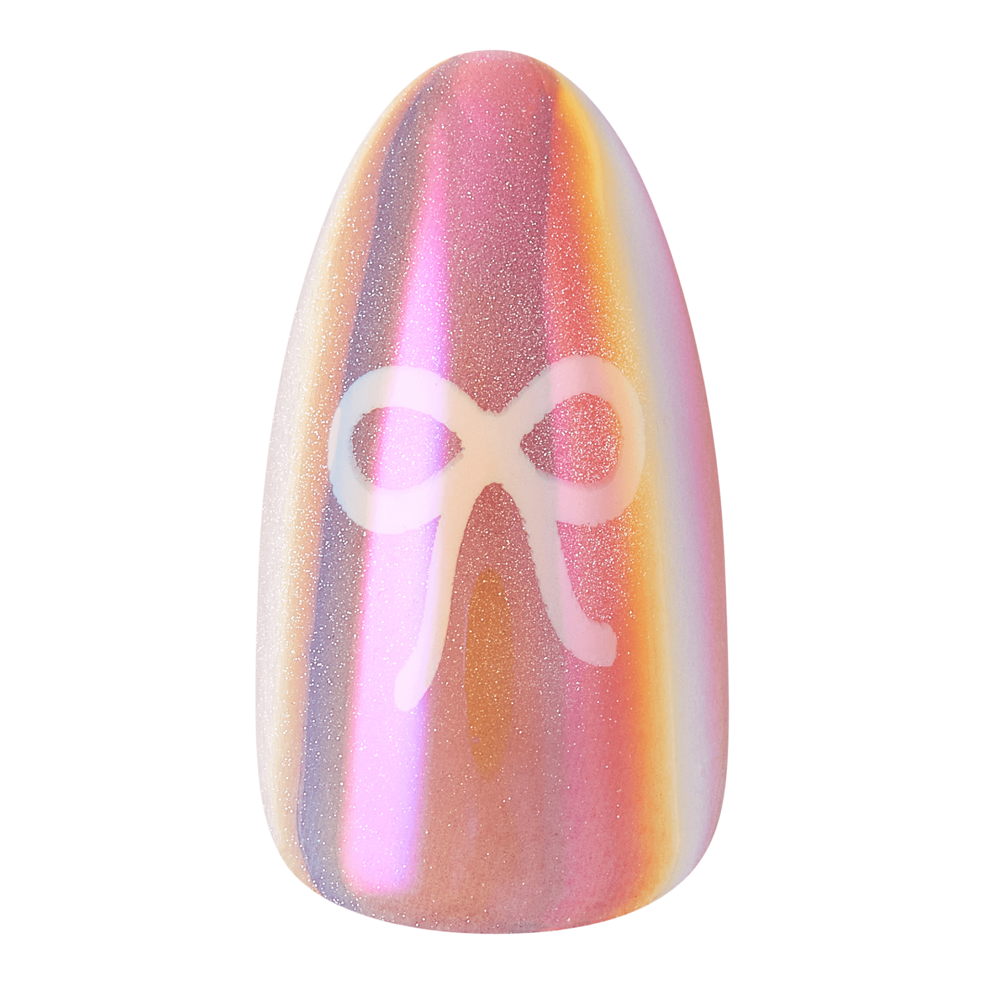 Накладные ногти средней длины формы миндаль Kiss Glam Embellished, Happy Friday — фото 3