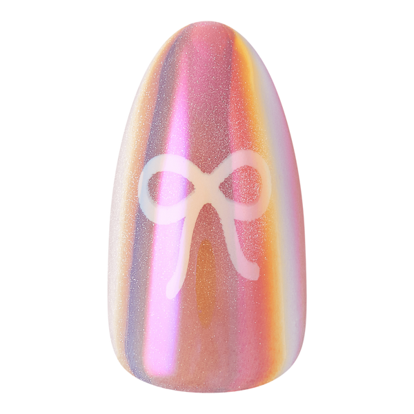 Kiss Glam Embellished Medium Almond Press On Nails, Happy Friday #3