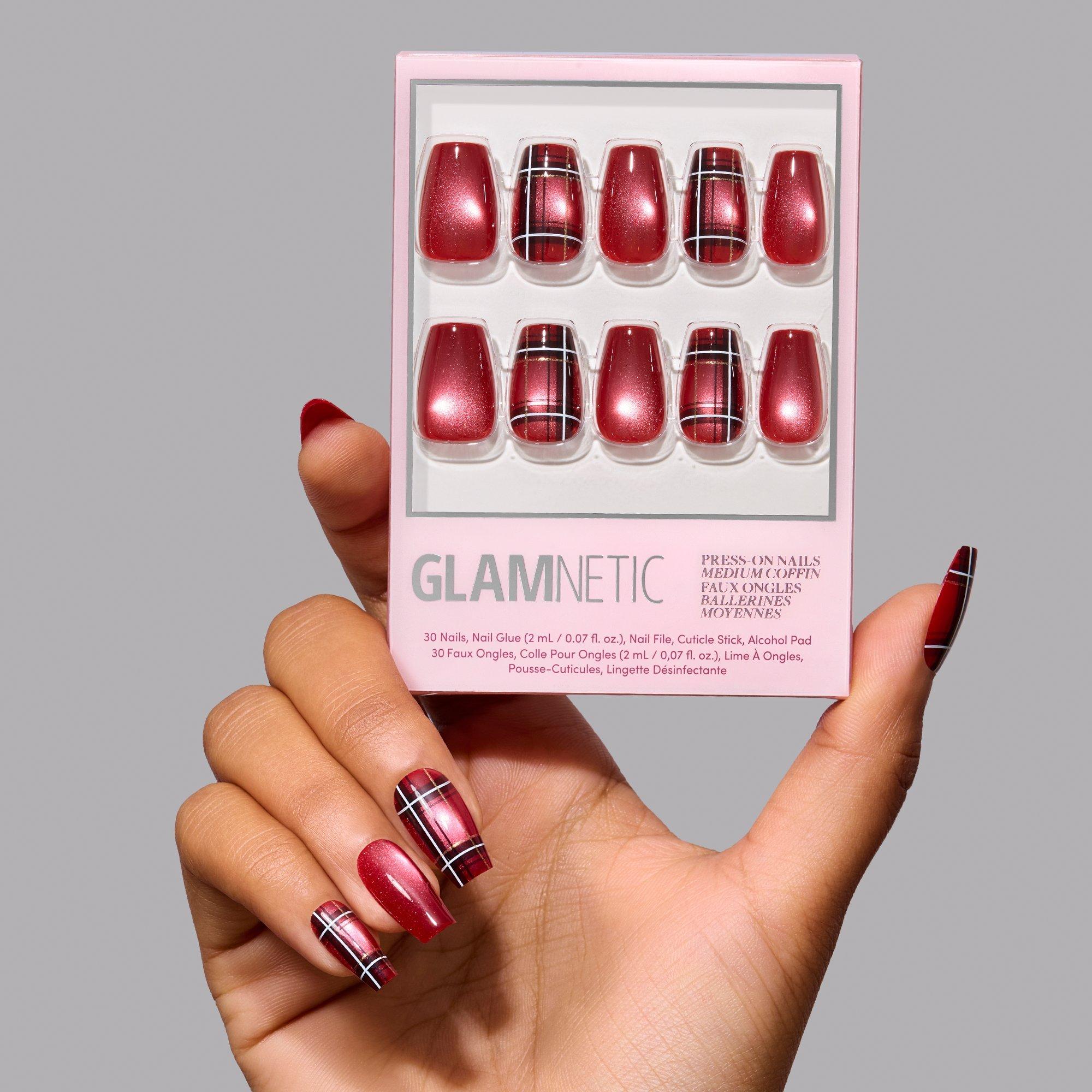 Накладные ногти Glamnetic Holiday Tartan — фото 4