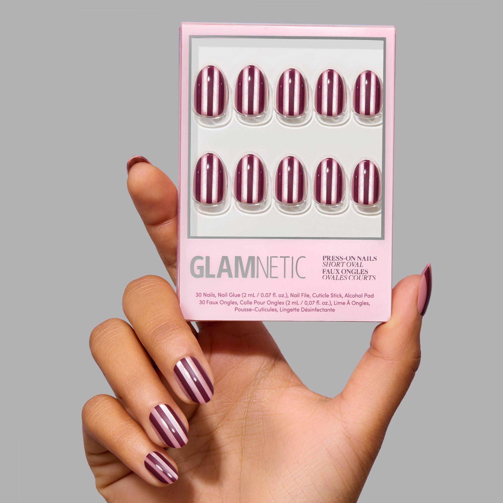 Накладные ногти на клейкой основе Glamnetic Sugar Stripes — фото 4